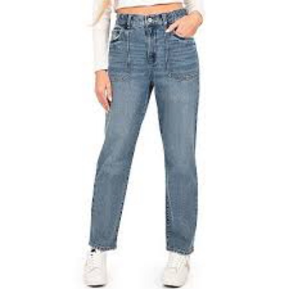 Rewash straight leg utility jeans